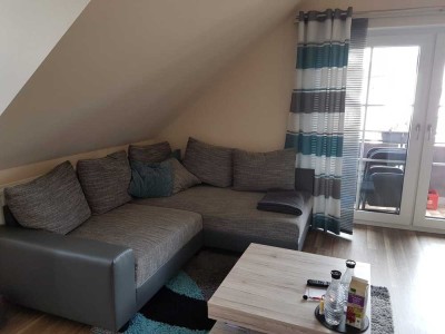Modernisierte 2-Zimmer-Wohnung mit Balkon und Einbauküche in Karlshuld