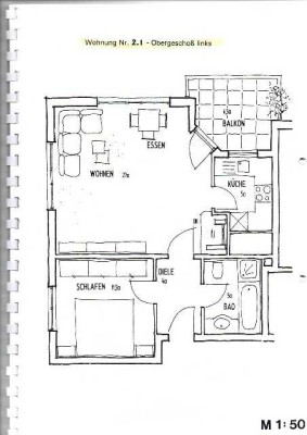 Exklusive, gepflegte 2-Zimmer-Wohnung mit Balkon und Einbauküche in Bad Soden am Taunus