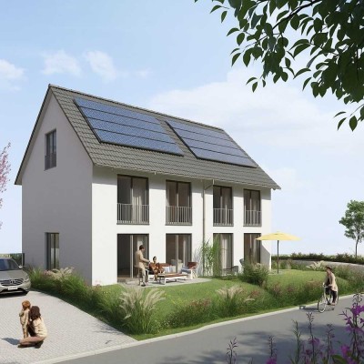 Moderne Neubau-Doppelhaushälfte auf eigenem Grundstück in Großbettlingen!