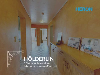 HÖLDERLIN - 3-Zimmer-Wohnung mit zwei Balkonen im Herzen von Murrhardt