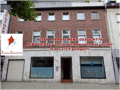 #CITY APPARTEMENT GESUCHT??#  RENOVIERTES 1-ZIMMER-APPARTMENT, inkl. EBK, mitten in CITY gelegen!!