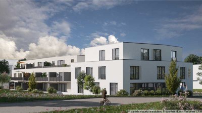 Neubau einer modernen Etagenwohnung mit Balkon. Komfort und beste Wohnlage in Seenähe!