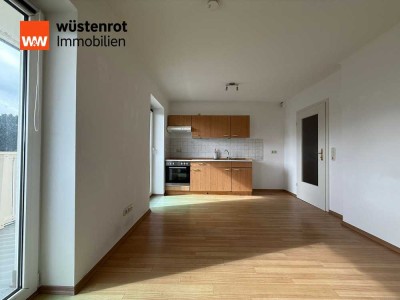 Helle 1,5-Zimmerwohnung mit großem Südbalkon und herrlichem Ausblick