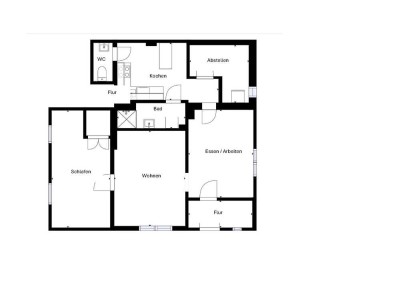 Großzügige 3-Zimmer Wohnung im Gruitener Zentrum für Singles und Paare