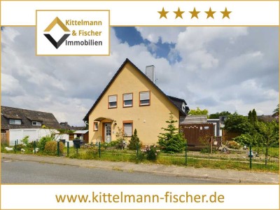 ERBBAUGRUNDSTÜCK MITTEN IN FALLERSLEBEN! 5 ZIMMER DOPPELHAUSHÄLFTE MIT GARAGE UND WINTERGARTEN!