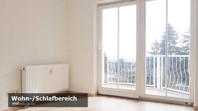 Helles Zimmer-Appartement mit Balkon und Einbauküche