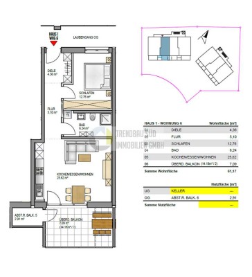Nachhaltig Wohnen in Mietingen - Energieeffiziente Neubauwohnung KfW 40 + QNG