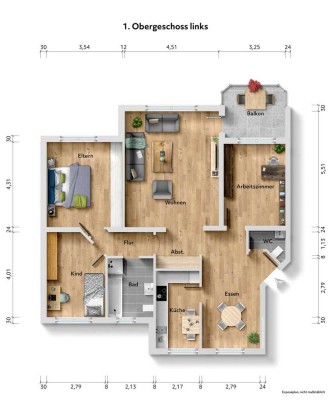 4-Zimmer mit Fußbodenheizung, Loggia und zwei PKW-Stellplätzen in Witten-Heven