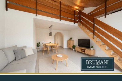 BRUMANI | 4-Zimmer Maisonette über zwei Ebenen mit Galerie und sonniger Dachloggia in Gundelfingen