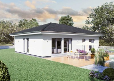 Moderner barrierefreier Bungalow KfW40+