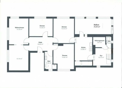 4,5-Zimmer-Wohnung mit Balkon in zentraler Lage von Aurich