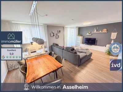 Asselheim! Hochwertige, moderne 2ZKB-Wohnung mit EBK, Balkon und Stellplatz.