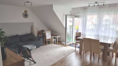 +++ Tolle 3 Zi.-Wohnung DG Wohnung + ca. 60 qm + Balkon + TGST +++