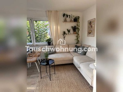 Tauschwohnung: 3 Zimmer Wohnung mit Garten und Garage in Köln-Pesch