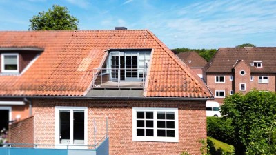 Maisonettewohnung mit Dachterrasse, Kamin und Garage in Kiel-Wik