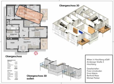 Hochwertige und geräumige 3-Zimmer Wohnung mit 113 m² im Zentrum von Warstein-Hirschberg