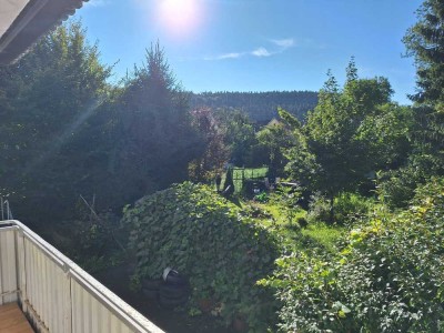 Schöne und modernisierte 4-Raum-EG-Wohnung mit schönem Garten und Einbauküche in Hausen ob Verena