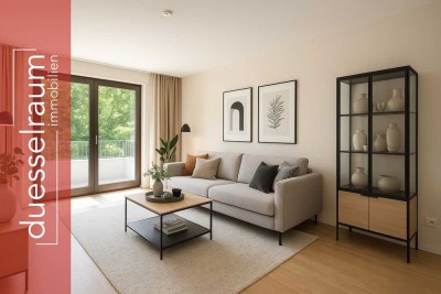 Golzheim: Rheinnähe garantiert - Tolle Familienwohnung mit Balkon, EBK und Garten in ruhiger Lage!