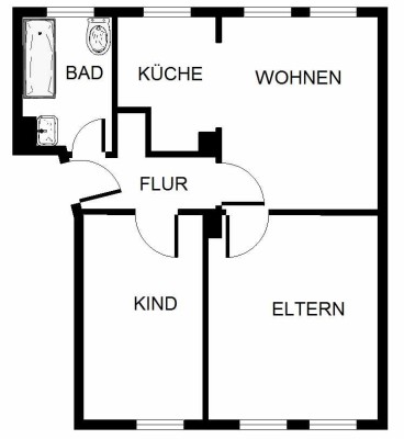 2-Zimmer-Wohnung in Gelsenkirchen Hassel