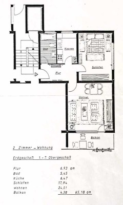 Vorankündigung: Helle Zweizimmerwohnung, akt. noch in Modernisierung