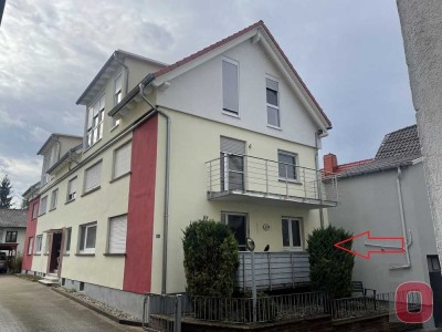 Ruhige 3-ZKB Erdgeschosswohnung mit Balkon und PKW Stellplatz in Weinheim-Lützelsachsen