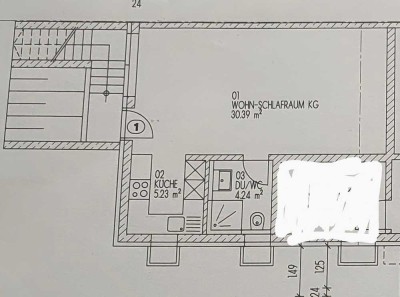 1-Zimmer-Wohnung mit EBK