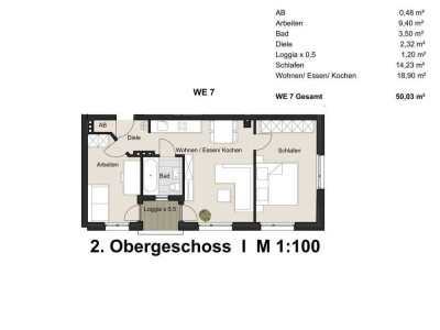 Köln Altstadt-Süd: Exklusive 3-Zimmer-Eigentumswohnung mit Balkon in der Thieboldsgasse 82, WE 7
