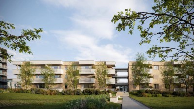 Moderne 3-Zimmer Gartenwohnung mit Terrasse im Neubau - HeimatGlück