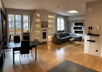 moderne 2-Zi Wohnung, vollmöbliert, sonnig, ruhig, gr. Balkon, offene Wohnküche, für max. 2 Jahre