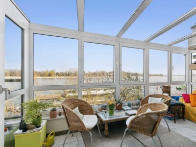 Einmalige Gelegenheit in direkter Rheinlage mit Domblick! Wohnung mit Garten in Köln-Rodenkirchen