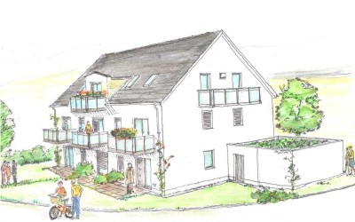 Schlüsselfertige Neubau-Erdgeschosswohnung in Top Lage von Hallbergmoos/Goldach!