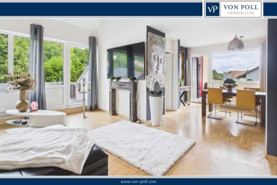Schicke, sehr gepflegte Maisonette-Wohnung mit 2 Balkonen und neuer Küche