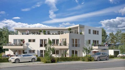 Penthouse mit großer Dachterrasse in Happing zu vermieten