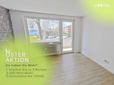Renovierte 3-Zimmer-Wohnung mit Balkon und Badewanne
