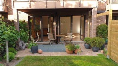 2-Zimmer-Wohnung, Erdgeschoß/Souterrain in Meerbusch-Büderich mit Garten
