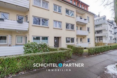 Peterswerder | Frisch sanierte Hochparterre-Wohnung mit Balkon und Duschbad