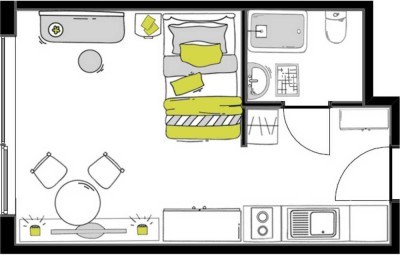 Stilvolle, gepflegte 1-Zimmer-Erdgeschosswohnung mit gehobener Innenausstattung in Heidelberg