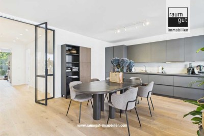 Luxuriöse und moderne 3-Zimmer-Wohnung mit Einbauküche und Tiefgaragenstellplatz in D-Pempelfort