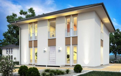 Repräsentative KFW40 ScanHaus Stadtvilla in Bordesholm mit Grundstück