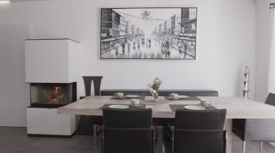 Designer-Luxus Immobilie mit großem Garten und Garage