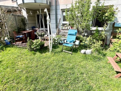 Exklusive, ruhige & zentrale 3-Zimmer-Gartenwohnung und Einbauküche in München