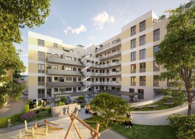 Hochwertiger 3-Zimmer Neubau mit Balkon; TG-Stellplatz inklusive
