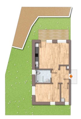 EOF 1 erforderlich: Neue Wohnung im modernen Mehrfamilienhaus, zentrale Lage, mit Terrasse