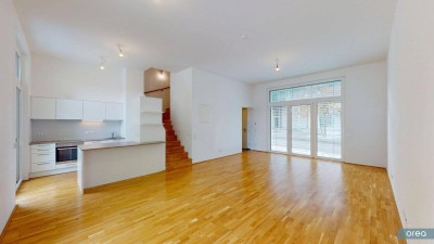 orea | Moderne 4-Zimmer Maisonette mit großem Garten in der Seestadt | Smart besichtigen · Online anmieten