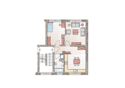 1 - 2 Zi. // 1. OG Wohnung // zentral mit Carport