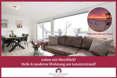 Leben mit Meerblick!
Helle & moderne Wohnung am Lensterstrand!