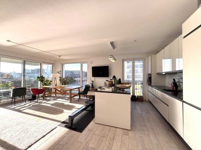 Blick direkt auf den Main - Lichtdurchflutetes 3,5 Zimmer Appartment sonnigem Balkon