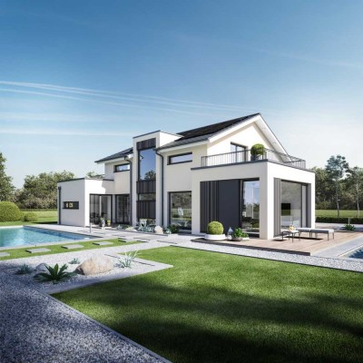 moderne Architektur trifft auf nachhaltige Bauweise - inkl. PV-Anlage & Speicher