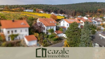 Luxuriöses Architektenhaus in Split-Level-Bauweise mit malerischem Blick über die Rheinebene