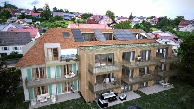 Gaienhofen / Höri: 3-Zimmer Galerie-Neubauwohnung mit Südbalkon + Dachterrasse + Seesicht